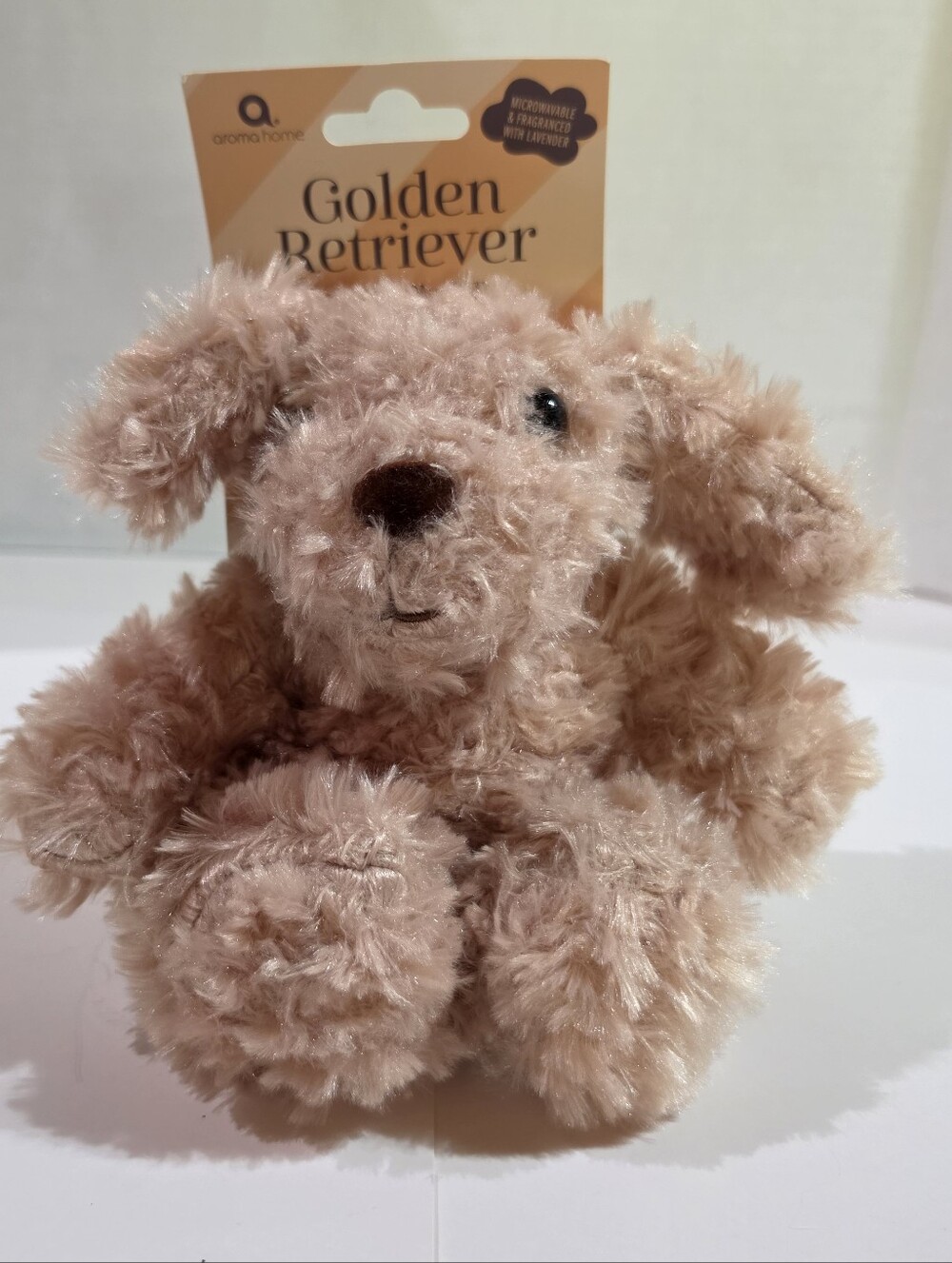 Aroma Home Golden Retriever Heatable Plush Toy Lavender Scented Microwavable
